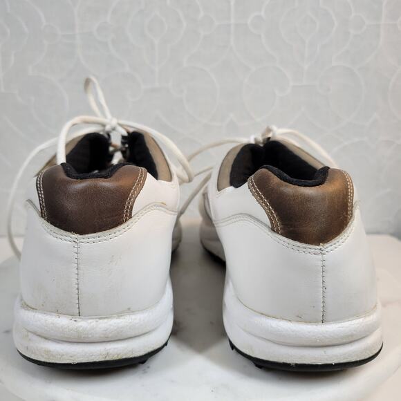 FootJoy Mens Golf Shoes 11.5W White Leather Lace Up Soft Spikes Sneaker 57930 main image 7